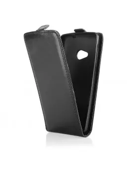 Cover Flip a Portafoglio Verticale in Ecopelle per Microsoft Lumia 535 (Nero)