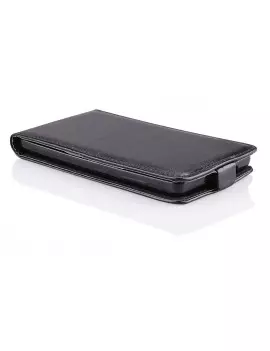 Cover Flip a Portafoglio Verticale in Ecopelle per Microsoft Lumia 535 (Nero)