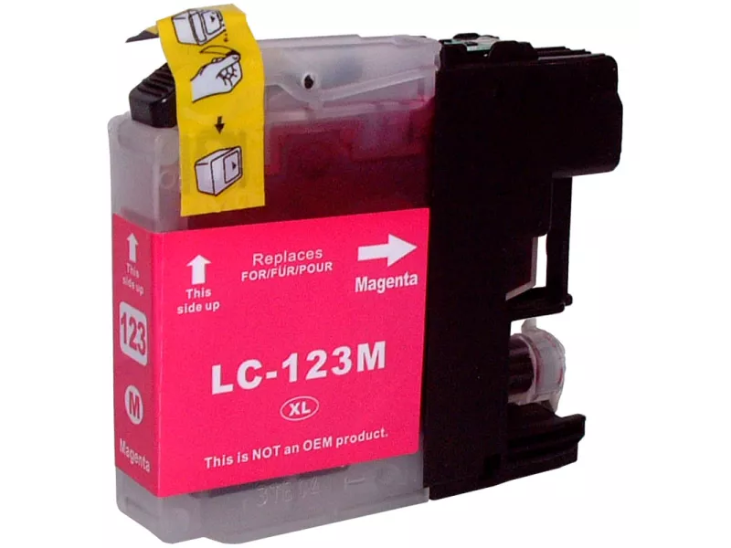 Cartuccia Compatibile Brother LC-123M (Magenta 600 pagine)