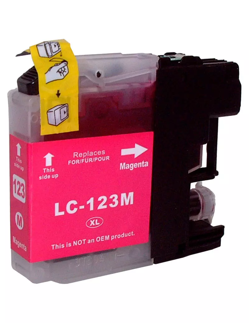 Cartuccia Compatibile Brother LC-123M (Magenta 600 pagine)