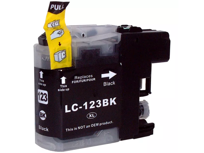 Cartuccia Compatibile Brother LC-123BK (Nero 600 pagine)
