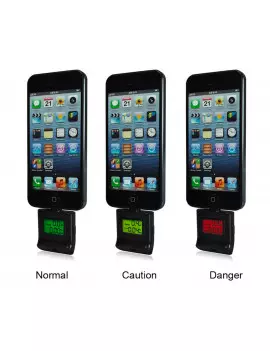 Alcool Tester per iPhone 4 4S (Nero)