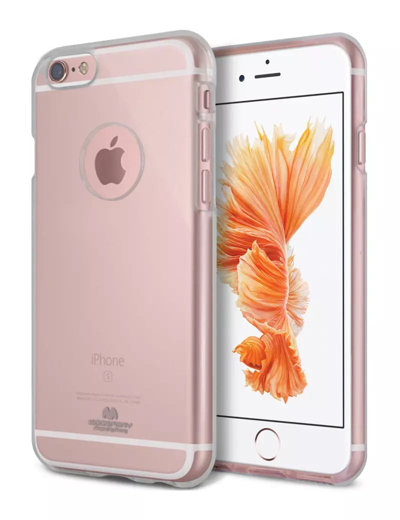 Cover in Silicone Morbido Mercury Goospery per iPhone 6 6S con Plug Antipolvere per Cuffie e Cavo di Ricarica (Trasparente) Cover in Silicone Morbido Mercury Goospery per iPhone 6 6S con Plug Antipolvere per Cuffie e Cavo di Ricarica (Trasparente)