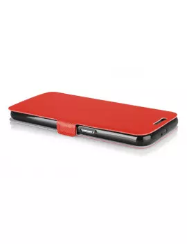 Cover Flip Orizzontale a Portafoglio Soft per Huawei Ascend G8 (Rosso)
