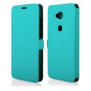 Cover Flip Orizzontale a Portafoglio Soft per Huawei Ascend G8 (Azzurro)