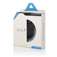 Caricatore Wireless ad Induzione - Standard QI - 1A - Indicatore LED Blu (Nero e Trasparente)