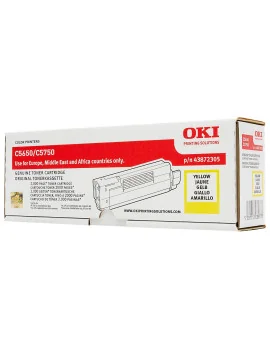 Toner Originale Oki 43872305 (Giallo 2000 pagine)