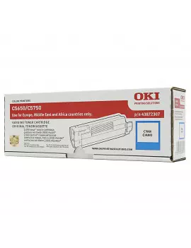 Toner Originale Oki 43872307 (Ciano 2000 pagine)