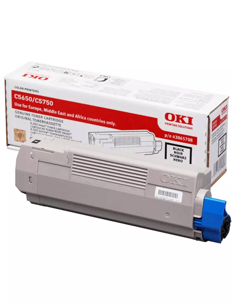 Toner Originale Oki 43865708 (Nero 8000 pagine)