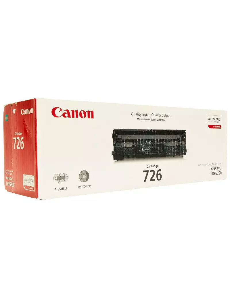 Toner Originale Canon 726 3483B002 (Nero 2100 pagine) Toner Originale Canon 726 3483B002 (Nero 2100 pagine)