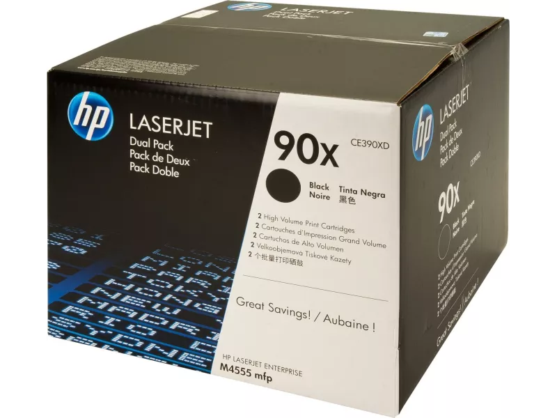 Multipack Toner Originali HP CE390XD 90XD (Nero 24000 pagine Conf. 2)