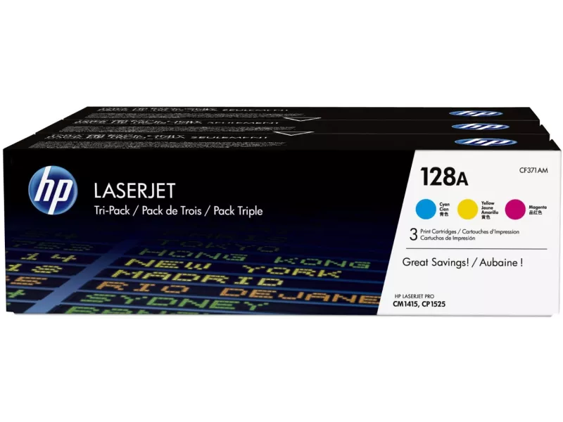 Multipack Toner Originali HP CF371AM 128A (Colori Conf. 3)