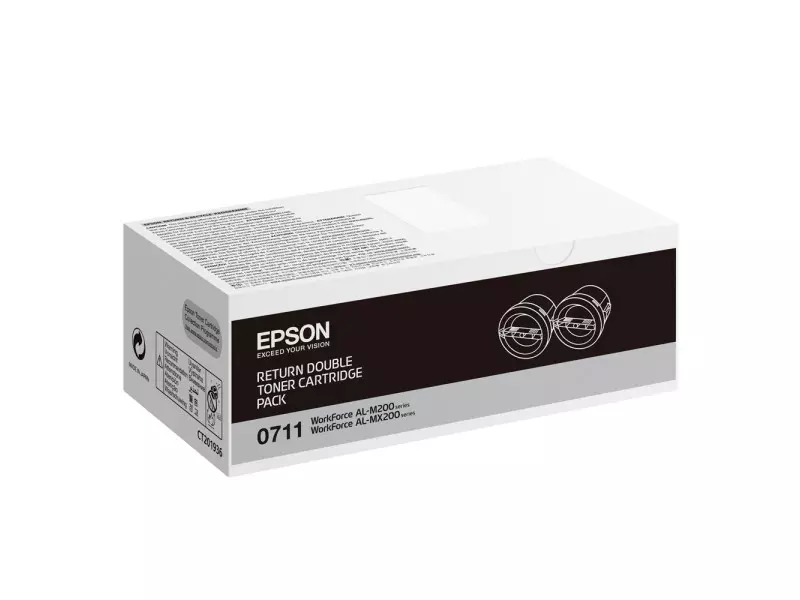 Toner Originale Epson S050711 (Nero 2500 pagine Conf. 2) Toner Originale Epson S050711 (Nero 2500 pagine Conf. 2)