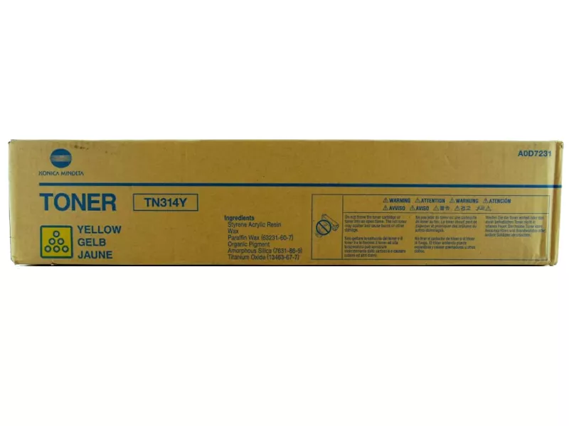 Toner Originale Konica Minolta TN314Y A0D7231 (Giallo 20000 pagine)