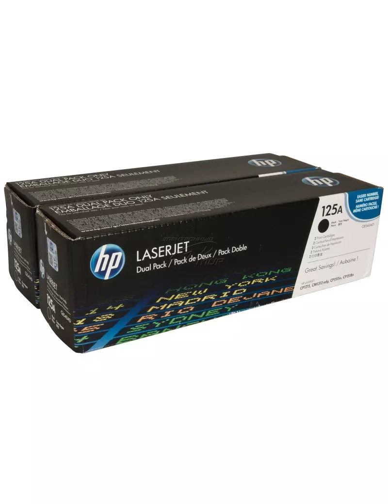 Toner Originale HP CB540AD 125A (Nero 2200 pagine Conf. 2)