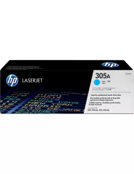 Toner Originale HP CE411A 305A (Ciano 2600 pagine)