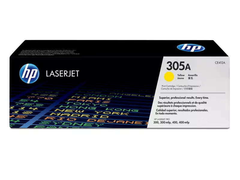 Toner Originale HP CE412A 305A (Giallo 2600 pagine)