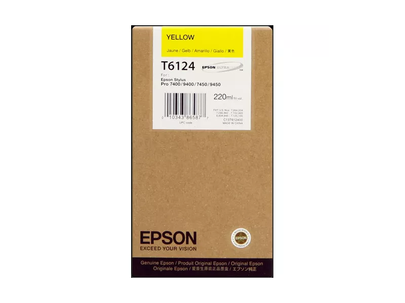 Cartuccia Originale Epson T612400 (Giallo 220 ml) Cartuccia Originale Epson T612400 (Giallo 220 ml)