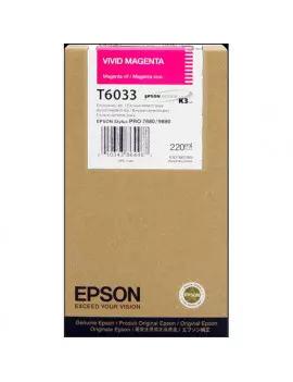 Cartuccia Originale Epson T603300 (Magenta 220 ml)