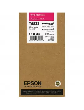 Cartuccia Originale Epson T653300 (Magenta 200 ml)