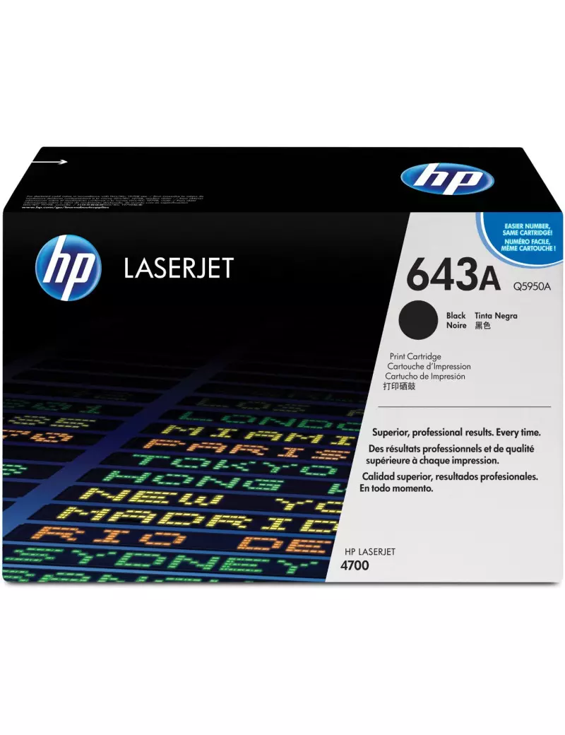 Toner Originale HP Q5950A 643A (Nero 11000 pagine) Toner Originale HP Q5950A 643A (Nero 11000 pagine)
