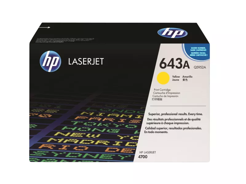 Toner Originale HP Q5952A 643A (Giallo 10000 pagine) Toner Originale HP Q5952A 643A (Giallo 10000 pagine)