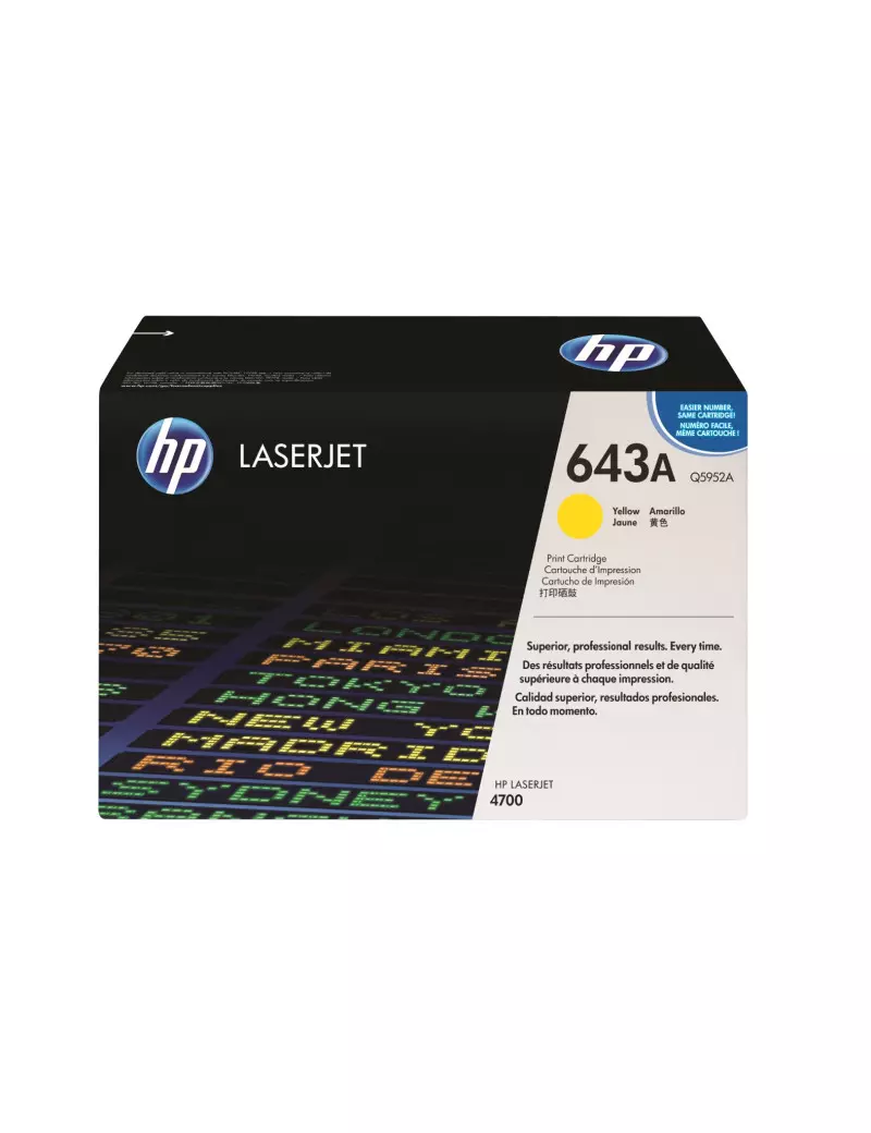 Toner Originale HP Q5952A 643A (Giallo 10000 pagine) Toner Originale HP Q5952A 643A (Giallo 10000 pagine)