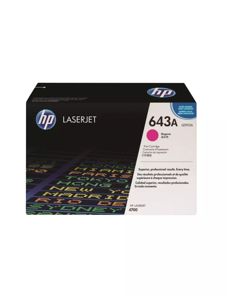 Toner Originale HP Q5953A 643A (Magenta 10000 pagine)