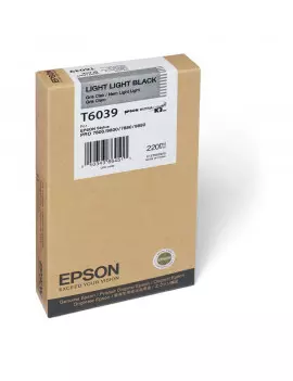 Cartuccia Originale Epson T603900 (Nero Chiaro Chiaro 220 ml)