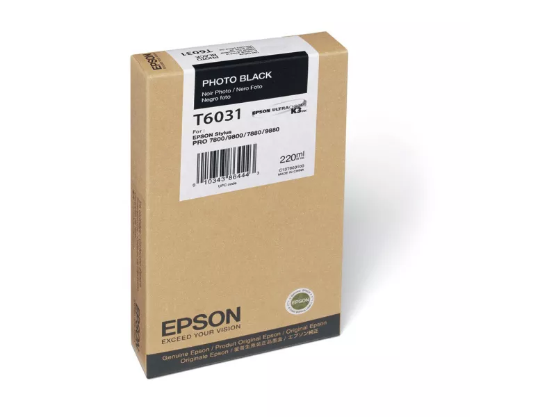 Cartuccia Originale Epson T603100 (Nero Foto 220 ml) Cartuccia Originale Epson T603100 (Nero Foto 220 ml)