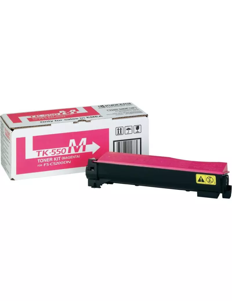 Toner Originale Kyocera TK-550M 1T02HMBEU0 (Magenta 6000 pagine) Toner Originale Kyocera TK-550M 1T02HMBEU0 (Magenta 6000 pagine)