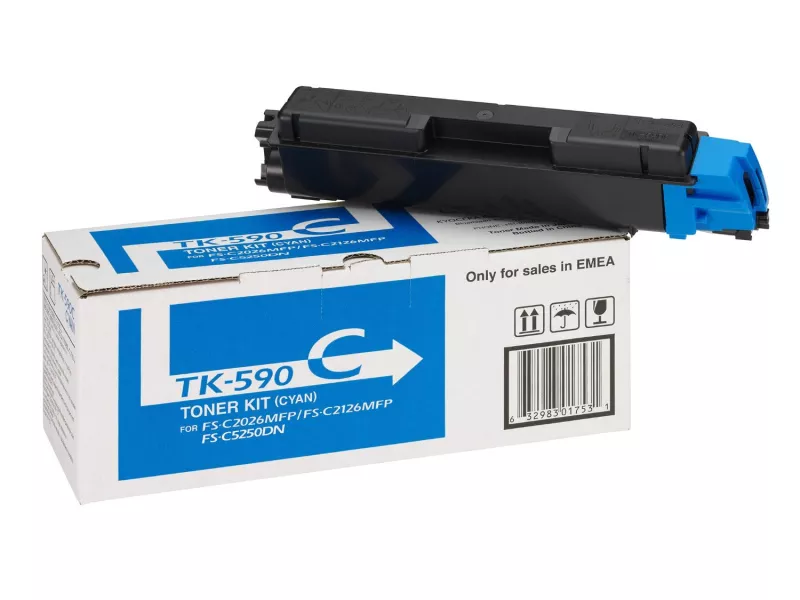Toner Originale Kyocera TK-590C 1T02KVCNL0 (Ciano 5000 pagine)