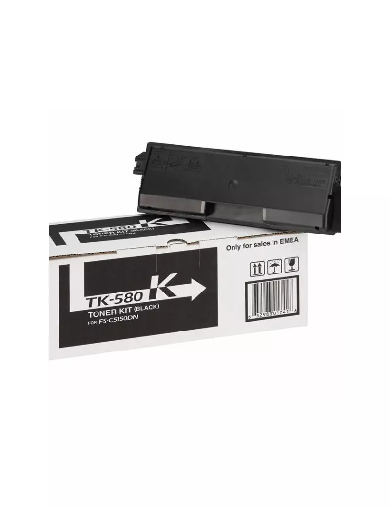 Toner Originale Kyocera TK-580K 1T02KT0NL0 (Nero 3500 pagine)