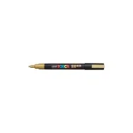 Marcatore a Tempera Uni Posca Uni-Ball - Punta Tonda - 0,9-1,3 mm - M-PC3M-ORO (Oro)