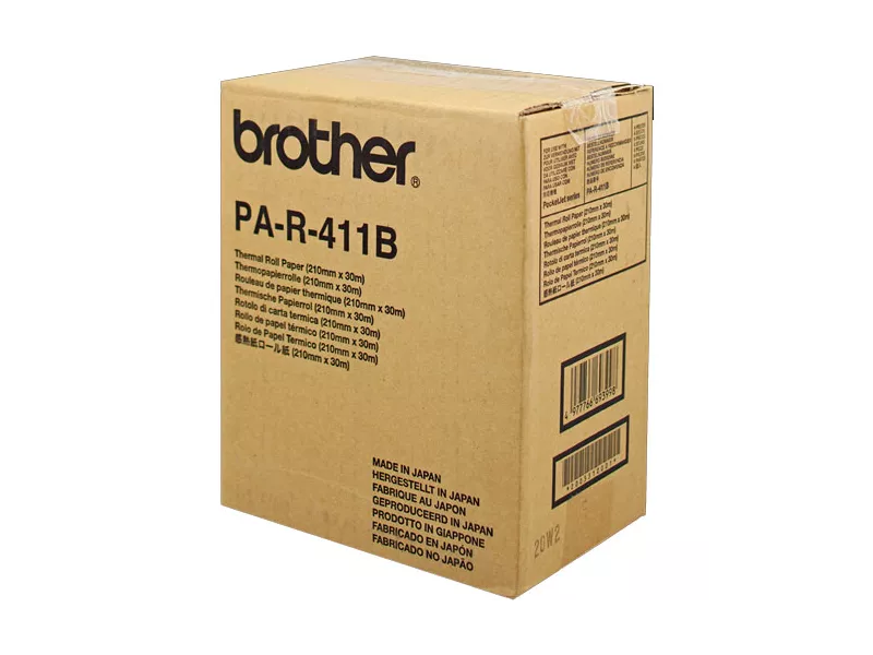 Nastro Originale Brother PAR411 PA-R-411B - 210 mm x 30 m (Nero Conf. 6)