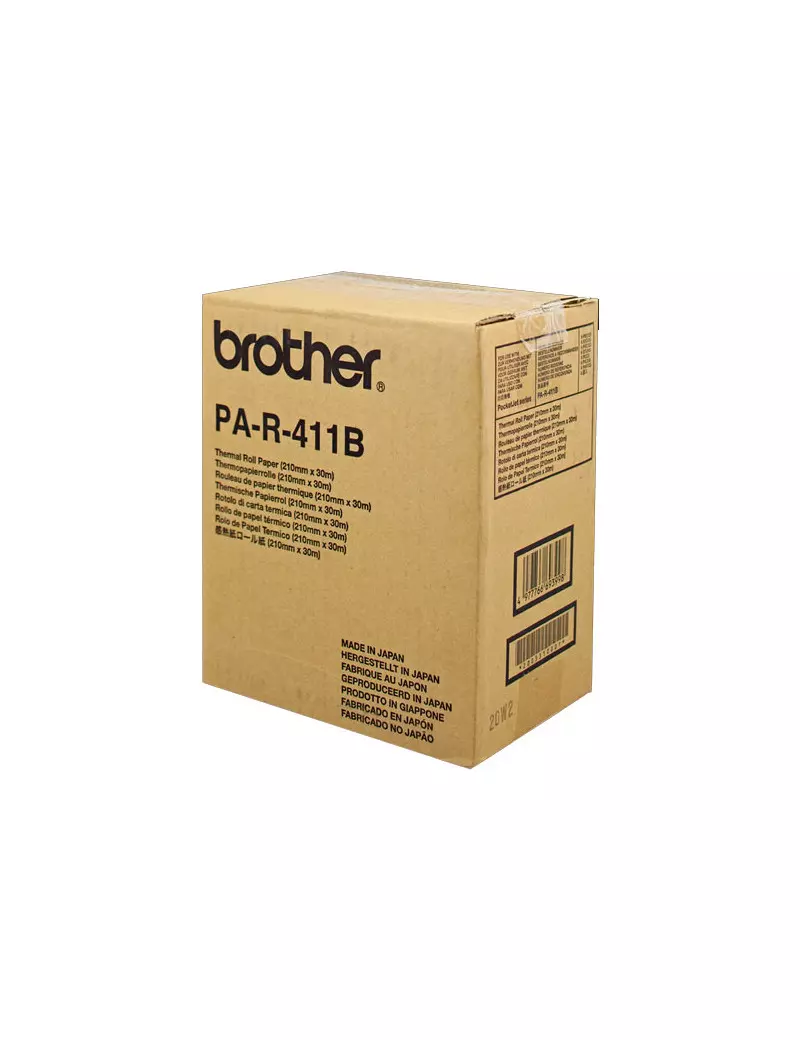 Nastro Originale Brother PAR411 PA-R-411B - 210 mm x 30 m (Nero Conf. 6) Nastro Originale Brother PAR411 PA-R-411B - 210 mm x 30 m (Nero Conf. 6)