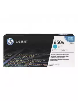 Toner Originale HP CE271A 650A (Ciano 15000 pagine)