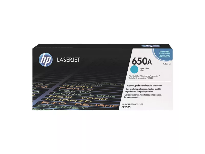 Toner Originale HP CE271A 650A (Ciano 15000 pagine)