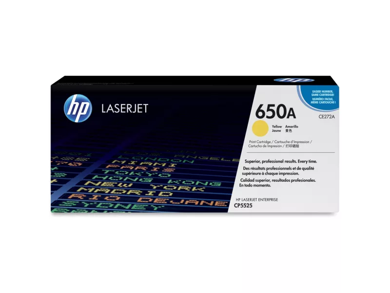 Toner Originale HP CE272A 650A (Giallo 15000 pagine)