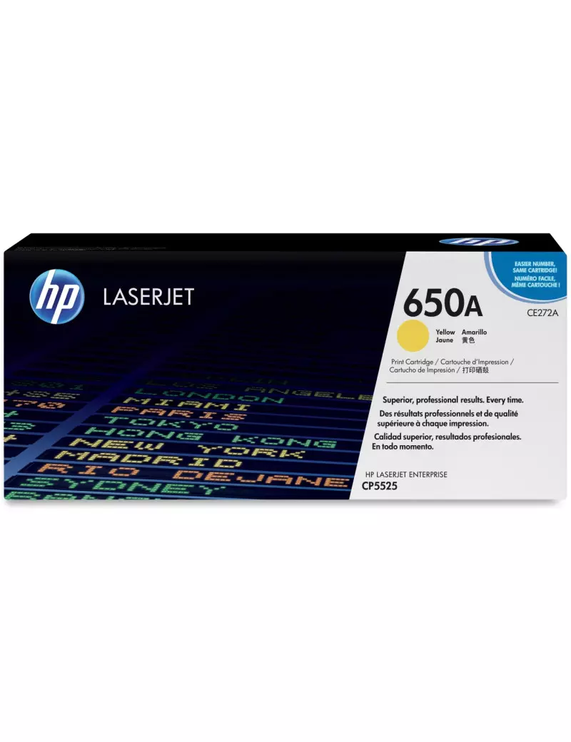 Toner Originale HP CE272A 650A (Giallo 15000 pagine)