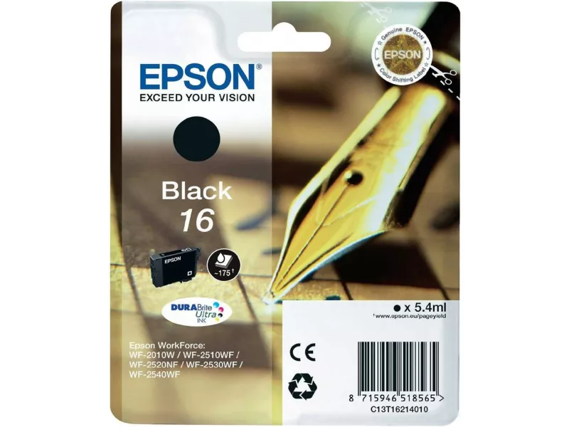 Cartuccia Originale Epson T162140 16 (Nero 175 pagine)