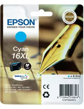 Cartuccia Originale Epson T163240 16XL (Ciano 450 pagine)
