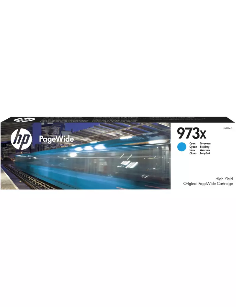 Cartuccia Originale HP F6T81AE 973X (Ciano 7000 pagine)