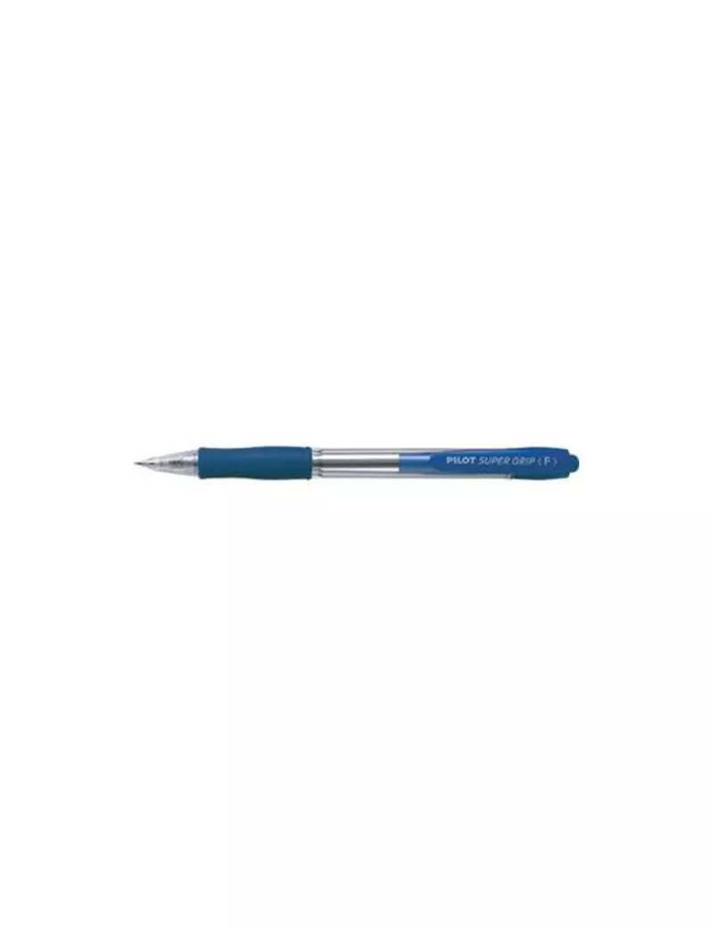 Penna a Sfera a Scatto Supergrip Pilot - 1 mm - 001441 (Blu Conf. 12)