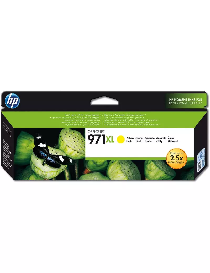 Cartuccia Originale HP CN628AE 971XL (Giallo 6600 pagine) Cartuccia Originale HP CN628AE 971XL (Giallo 6600 pagine)