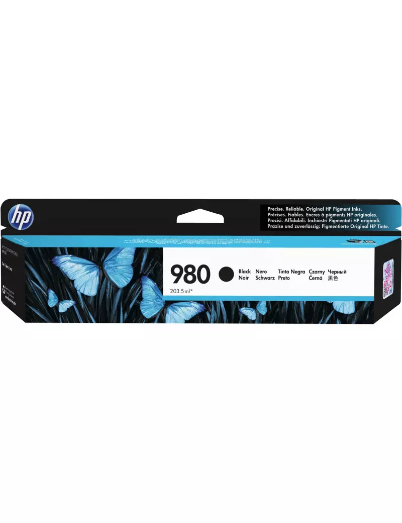 Cartuccia Originale HP D8J10A 980 (Nero 10000 Pagine) Cartuccia Originale HP D8J10A 980 (Nero 10000 Pagine)
