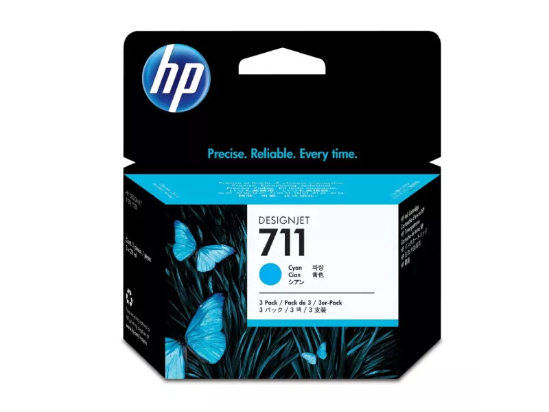 Multipack Cartucce Originali HP CZ134A 711 (Ciano 29 ml Conf. 3)
