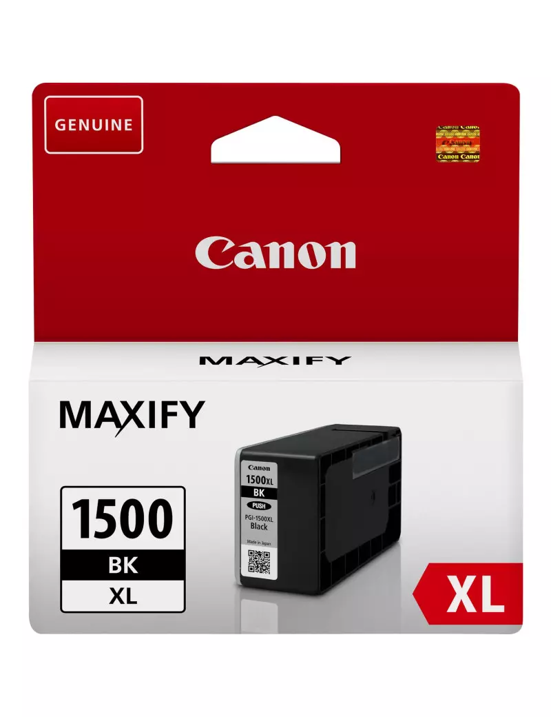 Cartuccia Originale Canon PGI-1500BK XL 9182B001 (Nero 1200 pagine) Cartuccia Originale Canon PGI-1500BK XL 9182B001 (Nero 1200 pagine)
