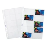 Buste a Foratura Universale Porta Cards Favorit - 22x30 cm - Liscia Alto Spessore - 100460075 (Trasparente Conf. 10)