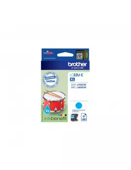 Cartuccia Originale Brother LC22UC (Ciano 1200 pagine)